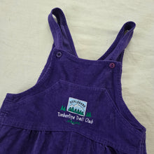 Load image into Gallery viewer, Vintage Timberline Trail Club Purple Overalls 24 months
