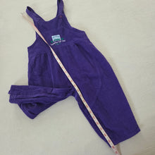 Load image into Gallery viewer, Vintage Timberline Trail Club Purple Overalls 24 months
