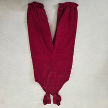 Load image into Gallery viewer, Vintage 70s Maroon Girly Overalls 2t
