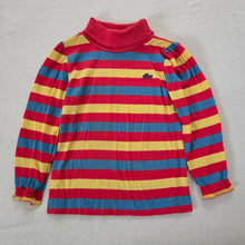 Load image into Gallery viewer, Vintage Lacoste Primary Striped Long Sleeve 3t/4t

