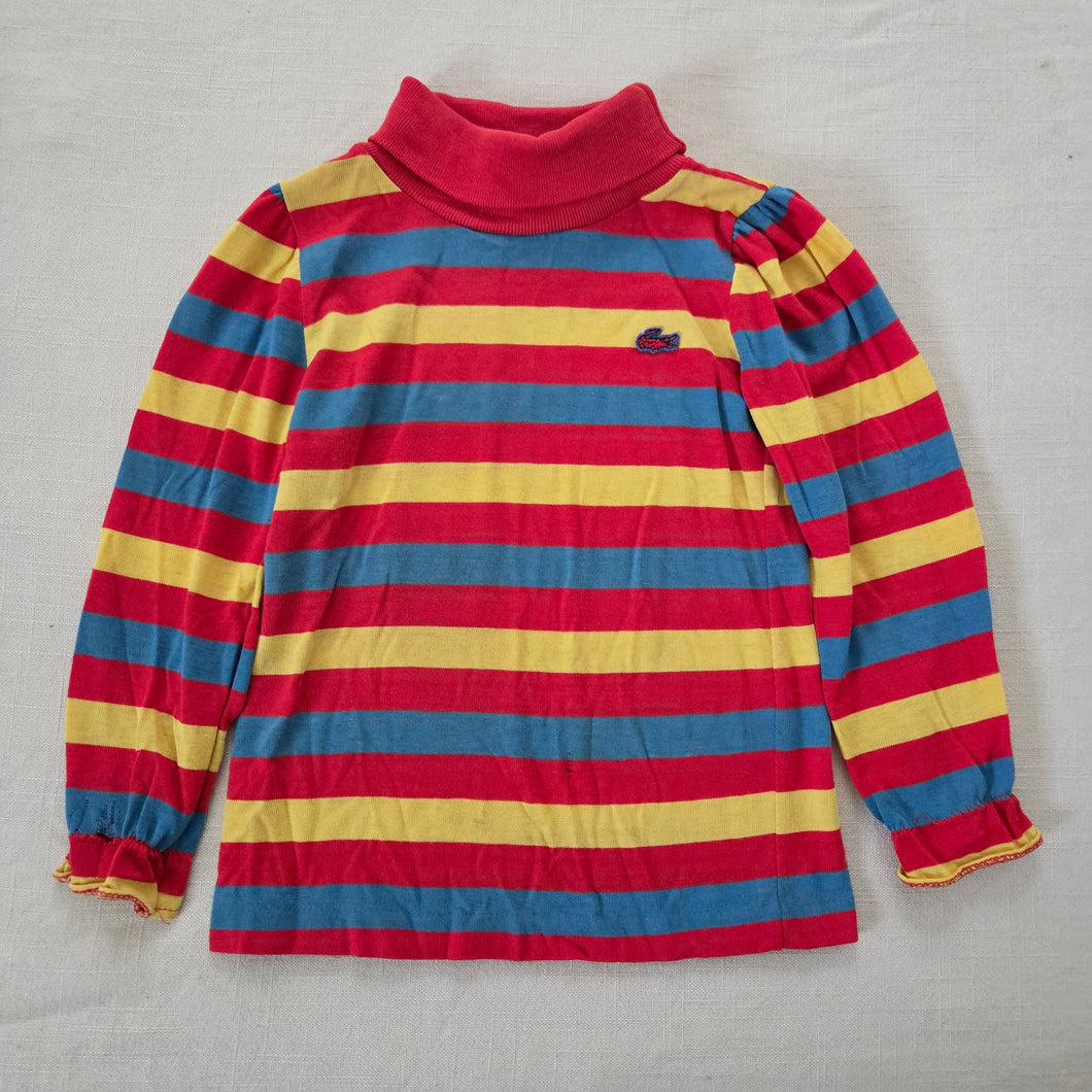 Vintage Lacoste Primary Striped Long Sleeve 3t/4t