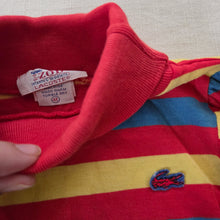 Load image into Gallery viewer, Vintage Lacoste Primary Striped Long Sleeve 3t/4t
