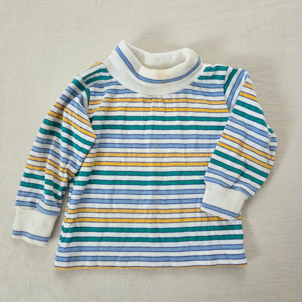 Vintage Healthtex Cool Striped Turtleneck 9-12 months