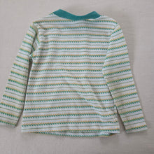 Load image into Gallery viewer, Vintage Yellow &amp; Green Striped Long Sleeve 2t
