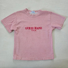 Load image into Gallery viewer, Vintage Guess Jeans USA Red Striped Tee 4t/5t
