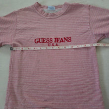 Load image into Gallery viewer, Vintage Guess Jeans USA Red Striped Tee 4t/5t
