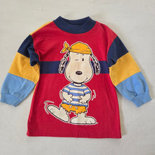 Load image into Gallery viewer, Vintage 90s Snoopy Color Block Graphic Long Sleeve 3t
