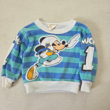 Load image into Gallery viewer, Vintage 80s Disney Mickey Mouse Football Sweatshirt 6-9 months
