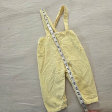 Load image into Gallery viewer, Vintage Yellow Suspender Pants 12 months
