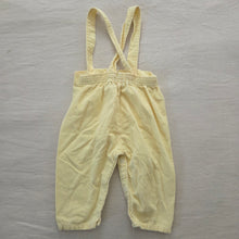 Load image into Gallery viewer, Vintage Yellow Suspender Pants 12 months
