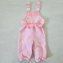 Load image into Gallery viewer, Vintage Pink Striped Overalls 3-6 months
