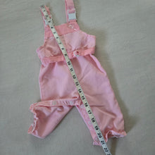 Load image into Gallery viewer, Vintage Pink Striped Overalls 3-6 months
