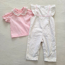 Load image into Gallery viewer, Vintage Floral Pantsuit + Shirt Bundle 12 months
