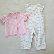 Load image into Gallery viewer, Vintage Floral Pantsuit + Shirt Bundle 12 months
