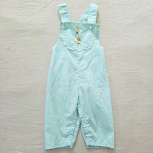 Load image into Gallery viewer, Vintage 60s Floral Blue Overalls 12 months
