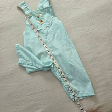 Load image into Gallery viewer, Vintage 60s Floral Blue Overalls 12 months
