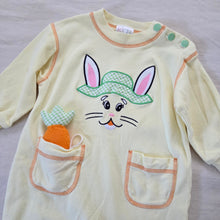 Load image into Gallery viewer, Vintage Bunny + Carrot Yellow Bodysuit 9-12 months
