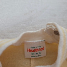 Load image into Gallery viewer, Vintage Healthtex Cute Yellow Bodysuit 24 months
