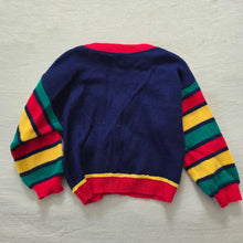 Load image into Gallery viewer, Vintage 90s Colorblock Dinosaur Sweater 24m
