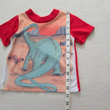 Load image into Gallery viewer, Vintage 80s Red Dinosaur Graphic PJ Shirt 2t

