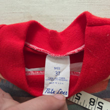 Load image into Gallery viewer, Vintage 80s Red Dinosaur Graphic PJ Shirt 2t
