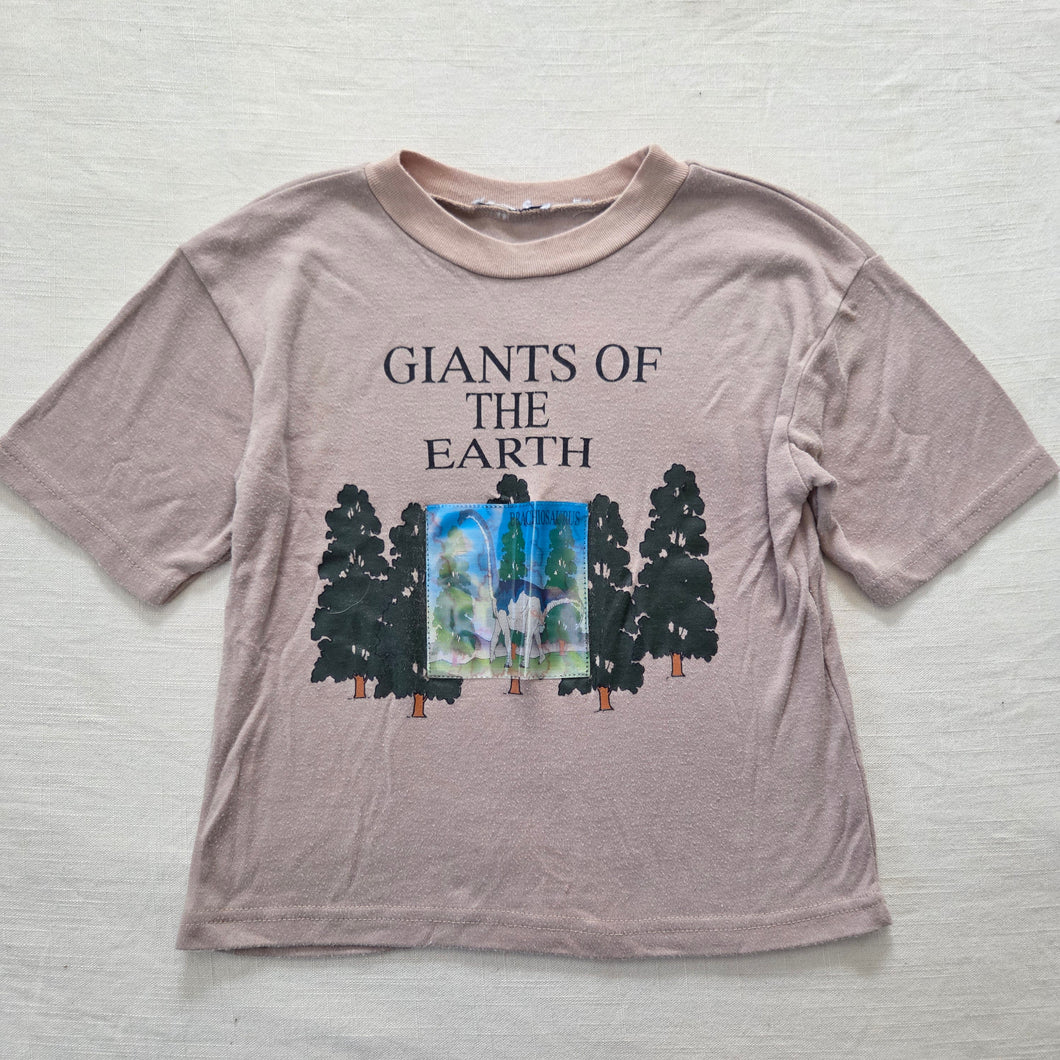 Vintage Beige 'Giants of the Earth' Dinosaur Shirt 4t/5t