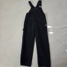 Load image into Gallery viewer, Vintage Black Denim Overalls kids 6/7
