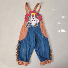 Load image into Gallery viewer, Vintage Cow Cowboy Overalls 24 months
