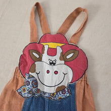 Load image into Gallery viewer, Vintage Cow Cowboy Overalls 24 months
