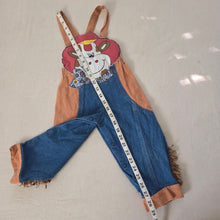 Load image into Gallery viewer, Vintage Cow Cowboy Overalls 24 months
