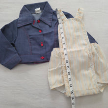 Load image into Gallery viewer, Vintage Sunsuit + Jacket Bundle 12 months

