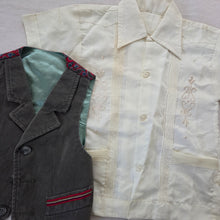 Load image into Gallery viewer, Vintage Shirt + Vest Bundle 3t
