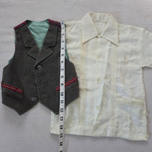 Load image into Gallery viewer, Vintage Shirt + Vest Bundle 3t
