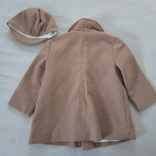 Load image into Gallery viewer, Vintage Light Brown Coat + Hat Set 12-18 months
