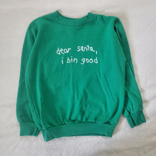 Load image into Gallery viewer, Vintage &quot;Dear Santa&quot; Christmas Green Crewneck 5t/6

