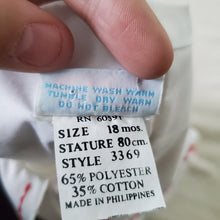 Load image into Gallery viewer, Vintage Petit Ami Smocked Christmas Dress 18 months *flaw
