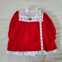 Load image into Gallery viewer, Vintage Jo Lene Red Lacey Dress 9-12 months

