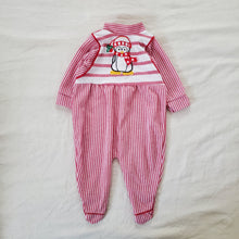 Load image into Gallery viewer, Vintage Red Footed Penguin Romper Baby 3-6 months
