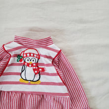 Load image into Gallery viewer, Vintage Red Footed Penguin Romper Baby 3-6 months
