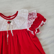 Load image into Gallery viewer, Vintage Bryan Bright Red Lace Dress 5t/6
