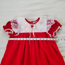 Load image into Gallery viewer, Vintage Bryan Bright Red Lace Dress 5t/6
