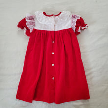 Load image into Gallery viewer, Vintage Bryan Bright Red Lace Dress 5t/6
