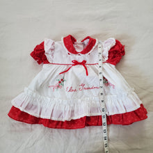 Load image into Gallery viewer, Vintage 90s Petit Jouet Red &#39;I Love Grandma&#39; Dress 9 months
