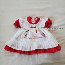 Load image into Gallery viewer, Vintage 90s Petit Jouet Red &#39;I Love Grandma&#39; Dress 9 months
