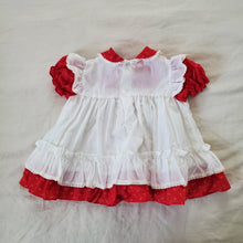 Load image into Gallery viewer, Vintage 90s Petit Jouet Red &#39;I Love Grandma&#39; Dress 9 months
