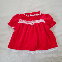 Load image into Gallery viewer, Vintage Red Lace Short Dress 6-9 months
