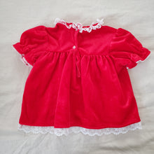 Load image into Gallery viewer, Vintage Red Lace Short Dress 6-9 months
