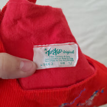 Load image into Gallery viewer, Vintage Nutcracker Embroidered Red Long Jon 9-12 months
