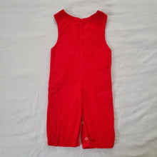 Load image into Gallery viewer, Vintage Nutcracker Embroidered Red Long Jon 9-12 months
