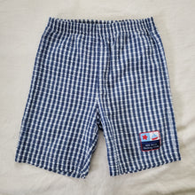 Load image into Gallery viewer, Vintage Pooh Gingham Shorts kids 7 *flaw
